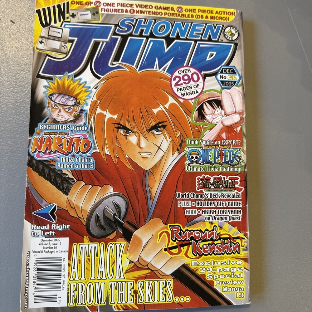 Shonen Jump Magazine Dec 2005 No. 36 Anime Manga 290 Pgs NICE